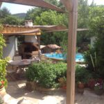 a vendre maison de village avec jardin, piscine et vue, Courniou, Hérault, te koop Languedoc